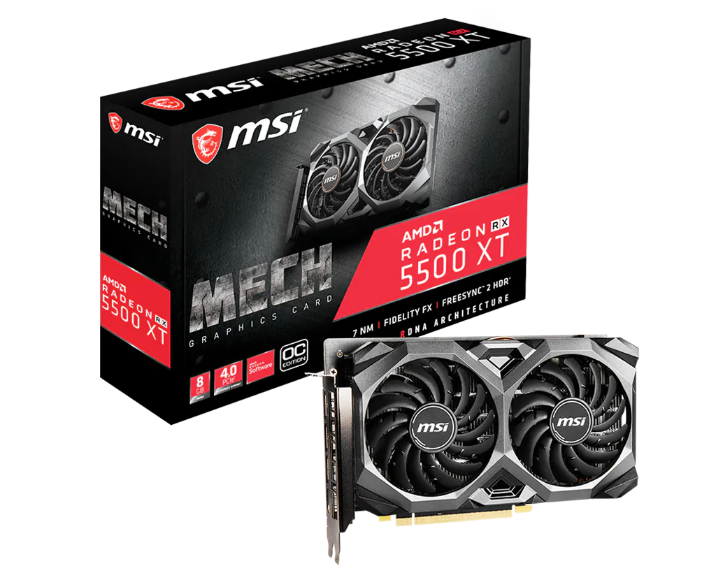 MSI Radeon RX 5500 XT MECH 8G OC